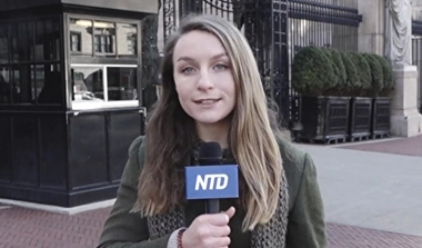 NTD reporter on location